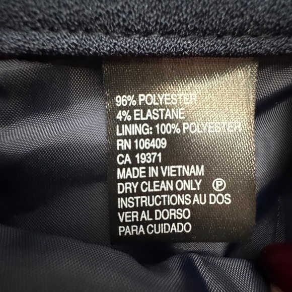 Tahari Pencil Skirt Navy - Picture 8 of 9